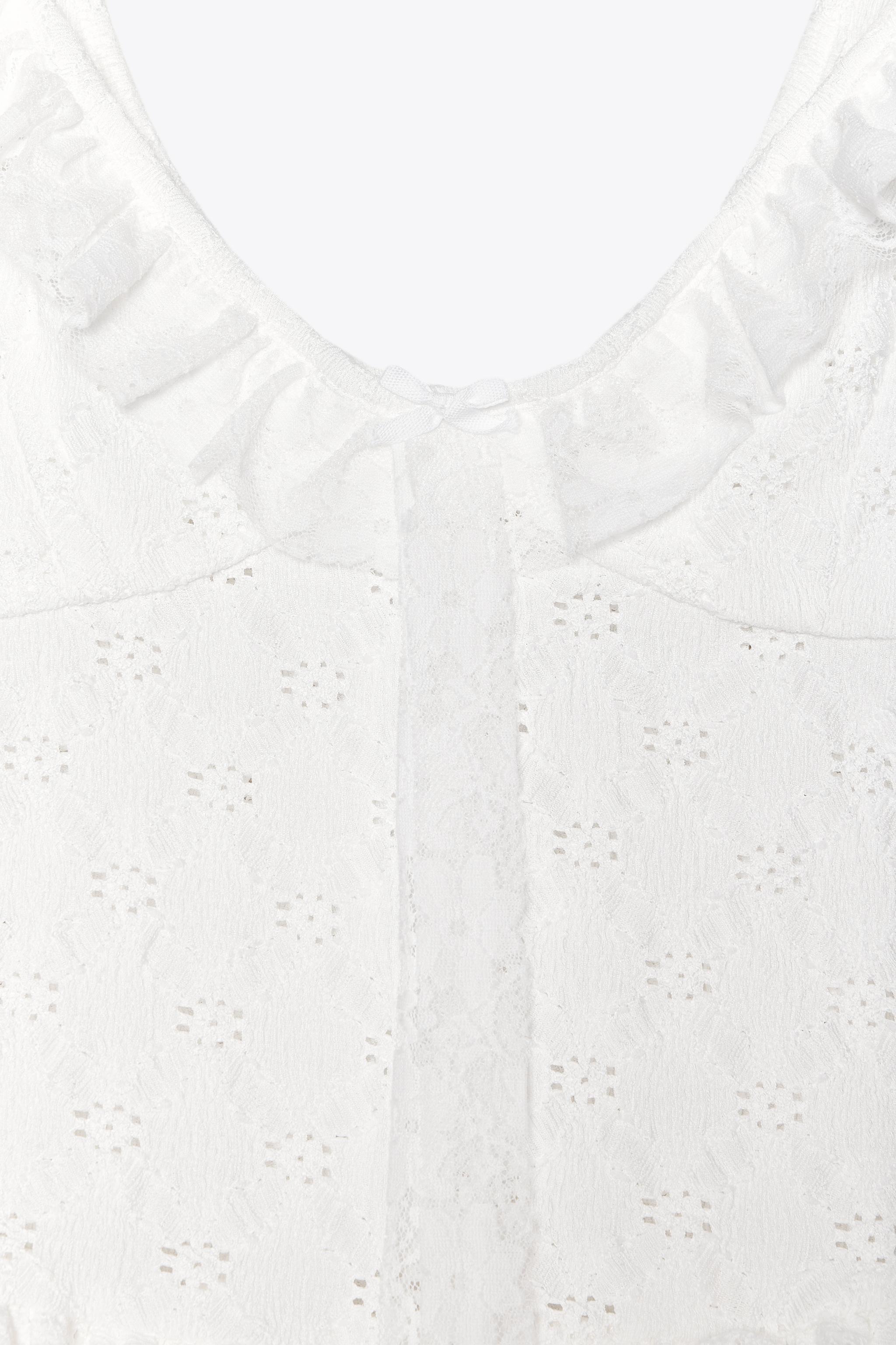 ZARA フリルレーストップス 0085/343 ZARA フリルレーストップス 0085/343 (ZARA/Tシャツ・カットソー