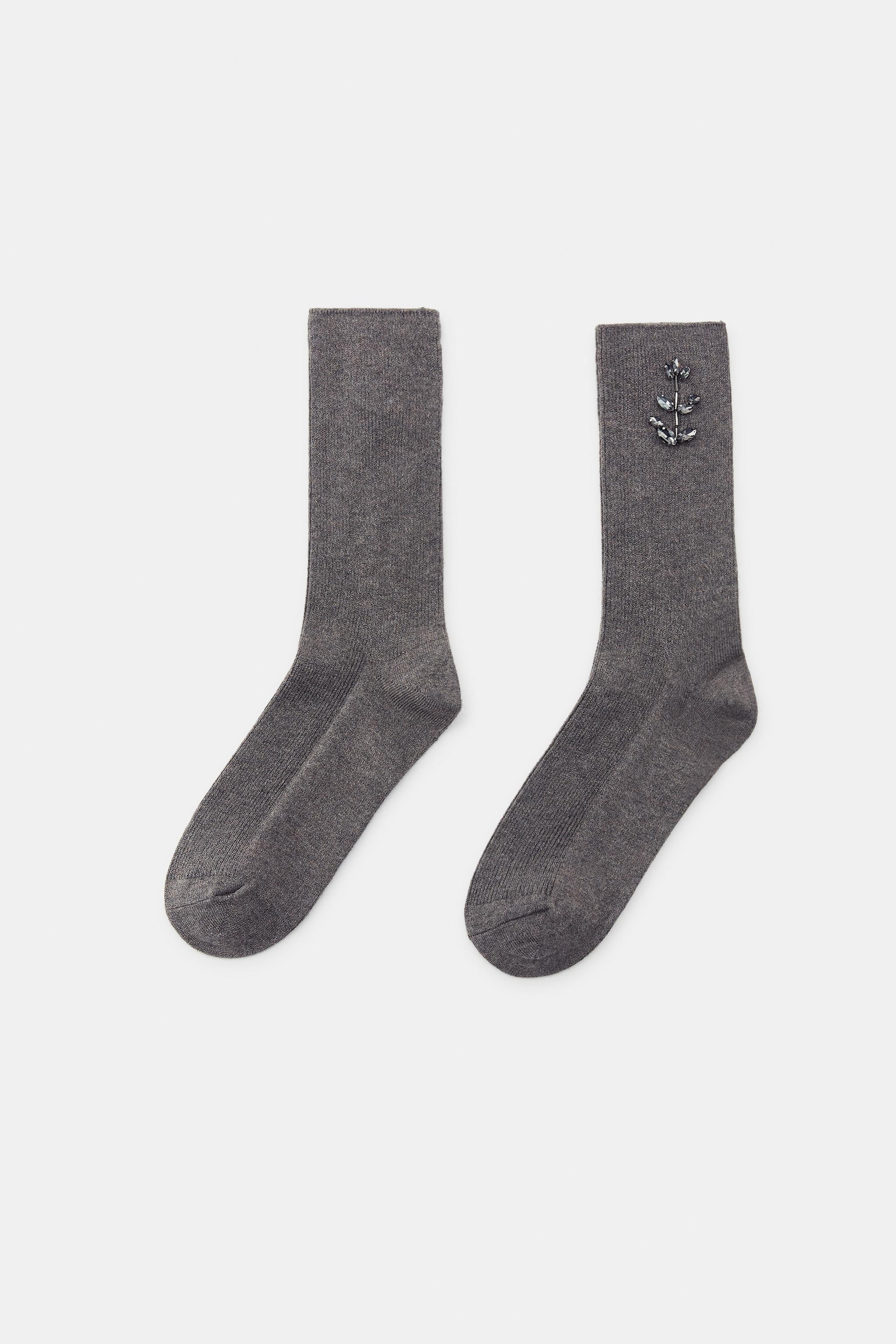 CHAUSSETTES UNIES BIJOUX