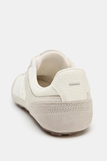 SOFT RUNNING TRAINERS - Ecru White by Zara - Image 3