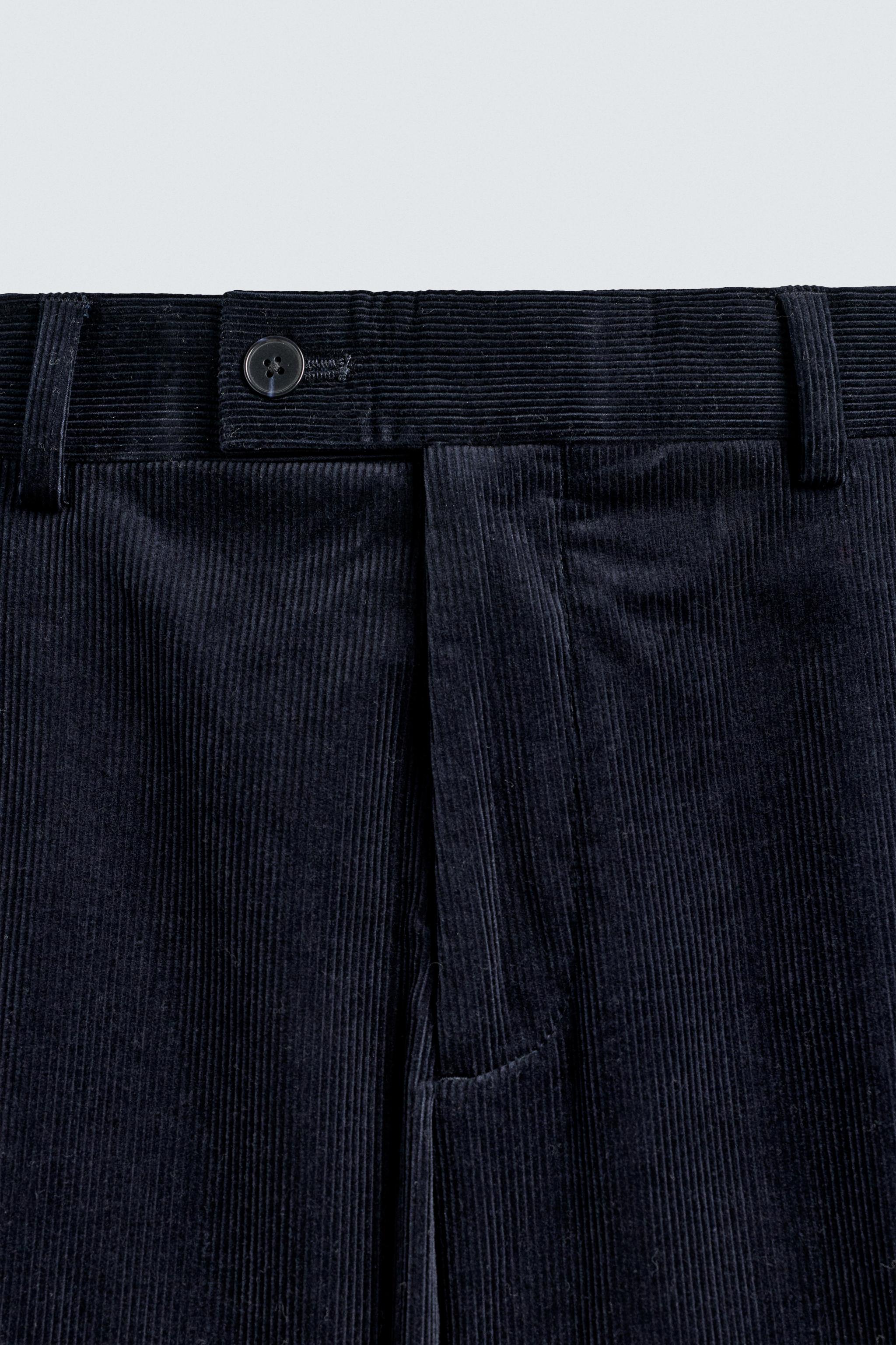 PANTALON DE COSTUME EN VELOURS CÔTELÉ