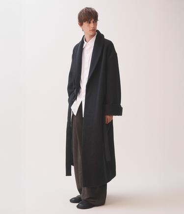 LINDA EVANGELISTA CASHMERE BATHROBE-COAT - Gris moyen de Zara - Image 6