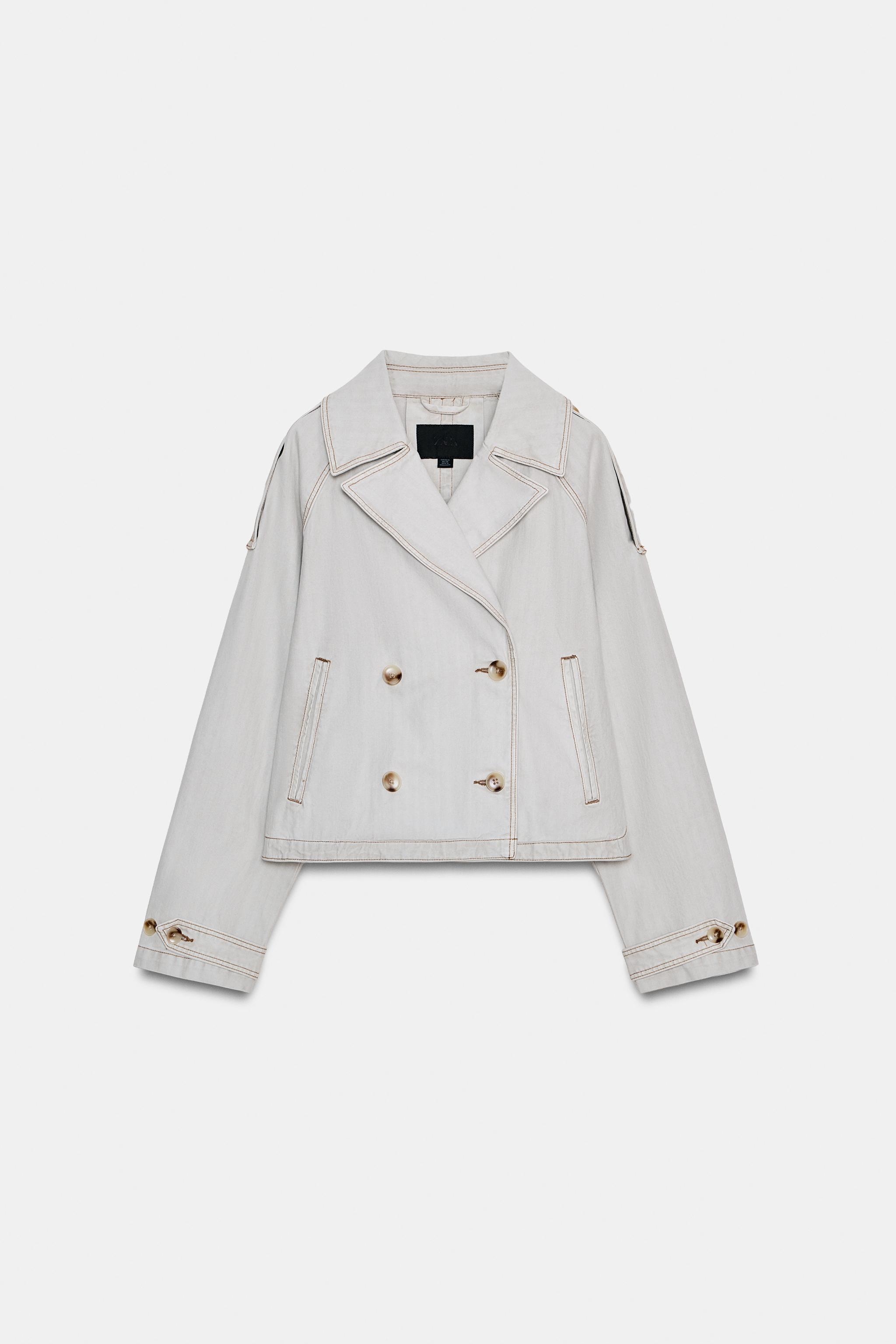 ウォッシュドヘリンボーンジャケット - ブルー/グレー | ZARA Japan / 日本