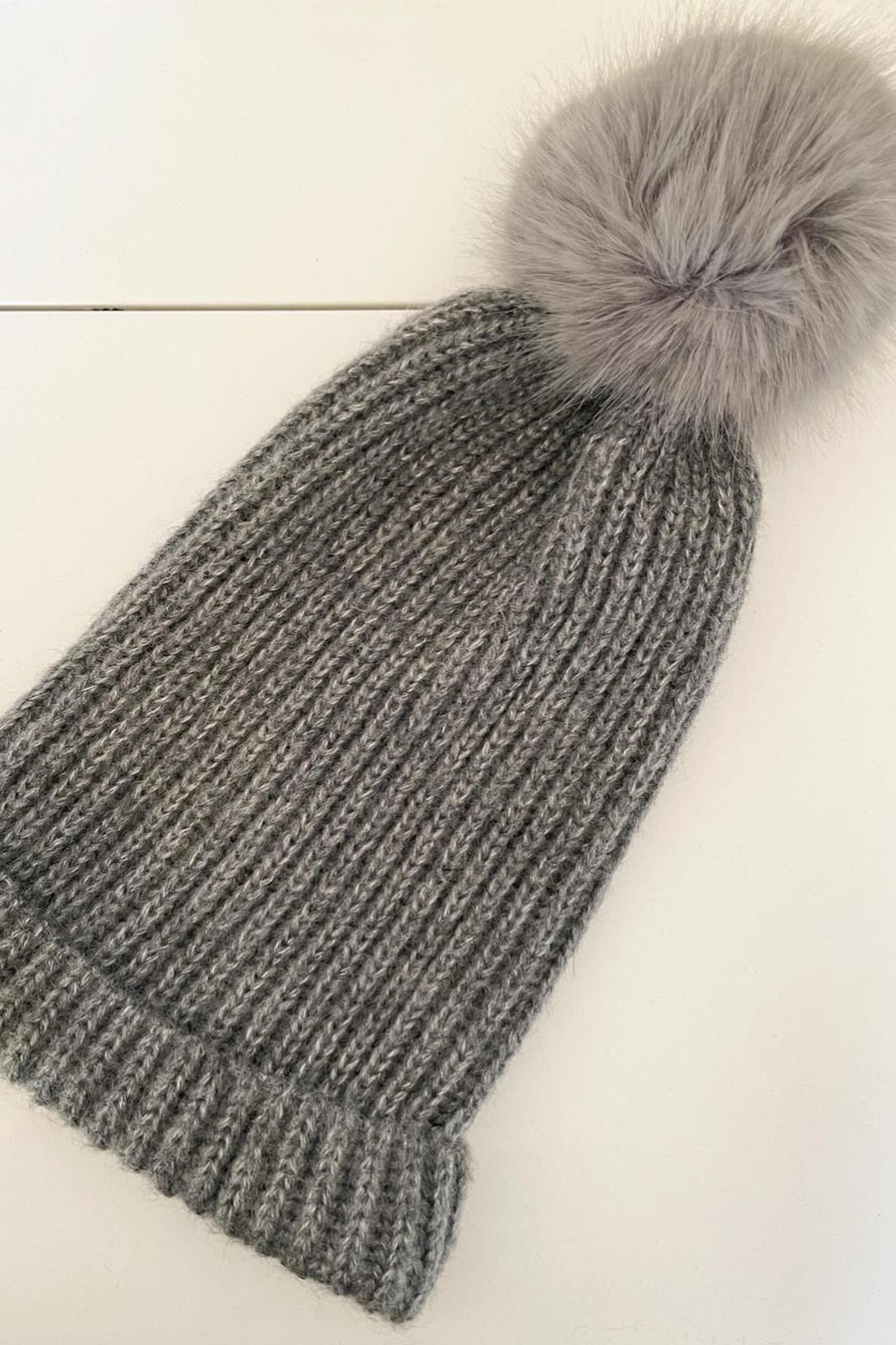 ΠΛΕΚΤΟΣ ΣΚΟΥΦΟΣ BEANIE ΜΕ ΠΟΜ ΠΟΝ