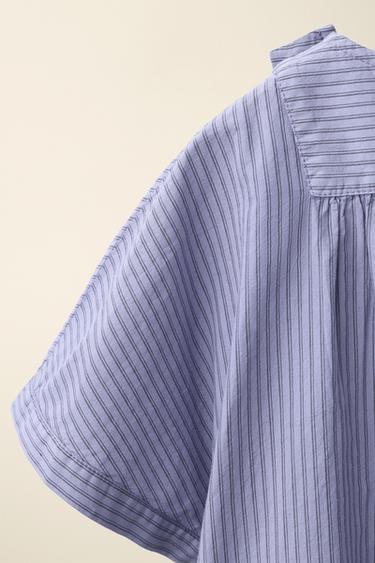 ROBE À RAYURES CREATED BY CARAMEL LONDON X ZARA - Bleuté de Zara - Image 3