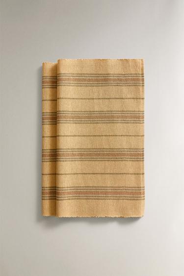 STRIPED PLACEMAT (PACK OF 2) - Ochre by Zara - Image 1