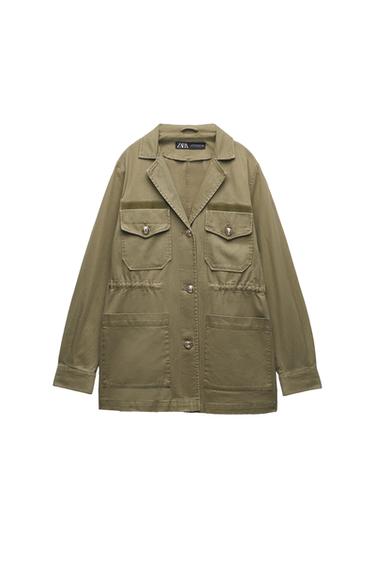 COTTON OVERSHIRT WITH GOLDEN BUTTONS