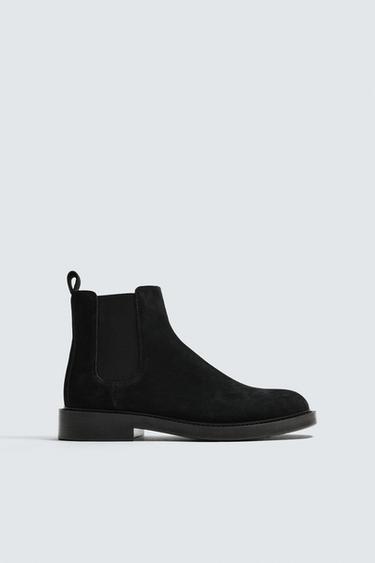 LEATHER CHELSEA BOOTS - Black by Zara