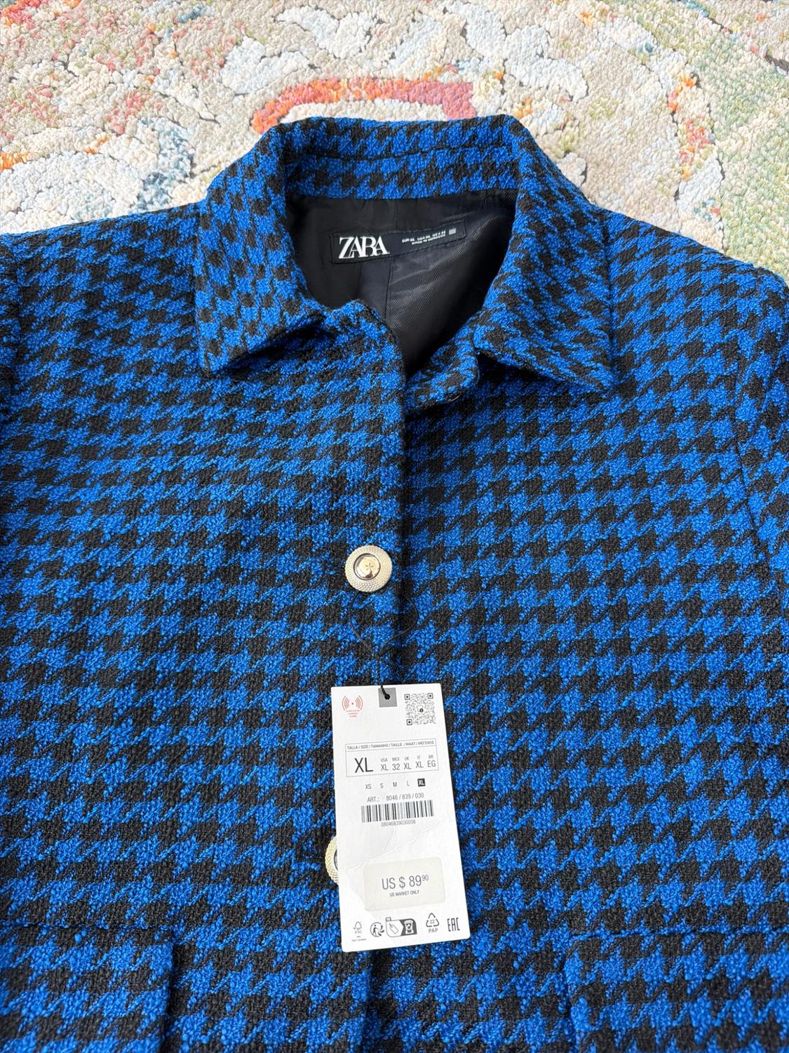 TEXTURED HOUNDSTOOTH JACKET - Image 3