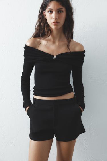 SHORTS BÁSICO - Negro de Zara