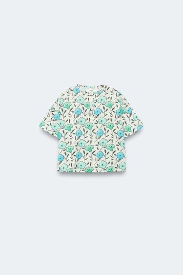 2-14 URTE/ BLUSA LORE-ESTANPATUAREKIN, LIMITED EDITION - Artile kolore arrunta, Zara-rena