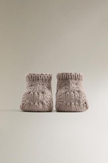 BOTTES TRICOT - Beige de Zara - Image 3