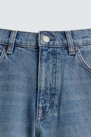 REGULAR FIT DENIM BERMUDA SHORTS - Mid-blue by Zara - Image 8