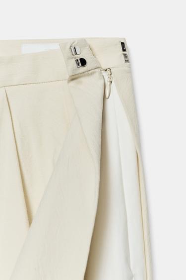 JUPE MIDI PATCHWORK ZW COLLECTION ÉDITION LIMITÉE - Blanc cassé de Zara - Image 9