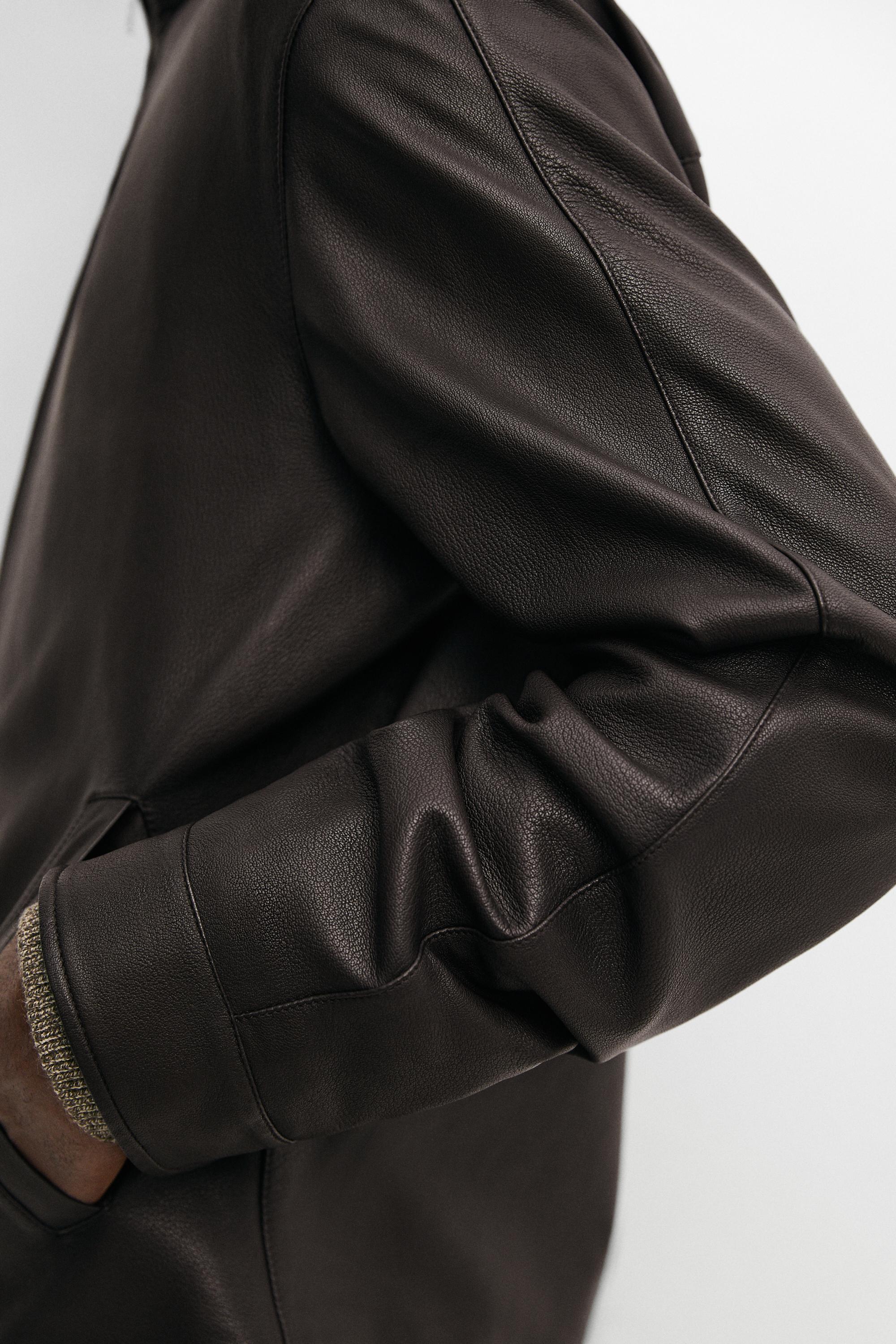 Nappa leather jacket