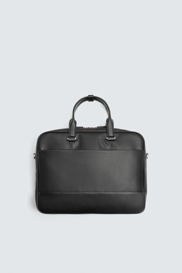 TEXTURE BRIEFCASE - Black by Zara