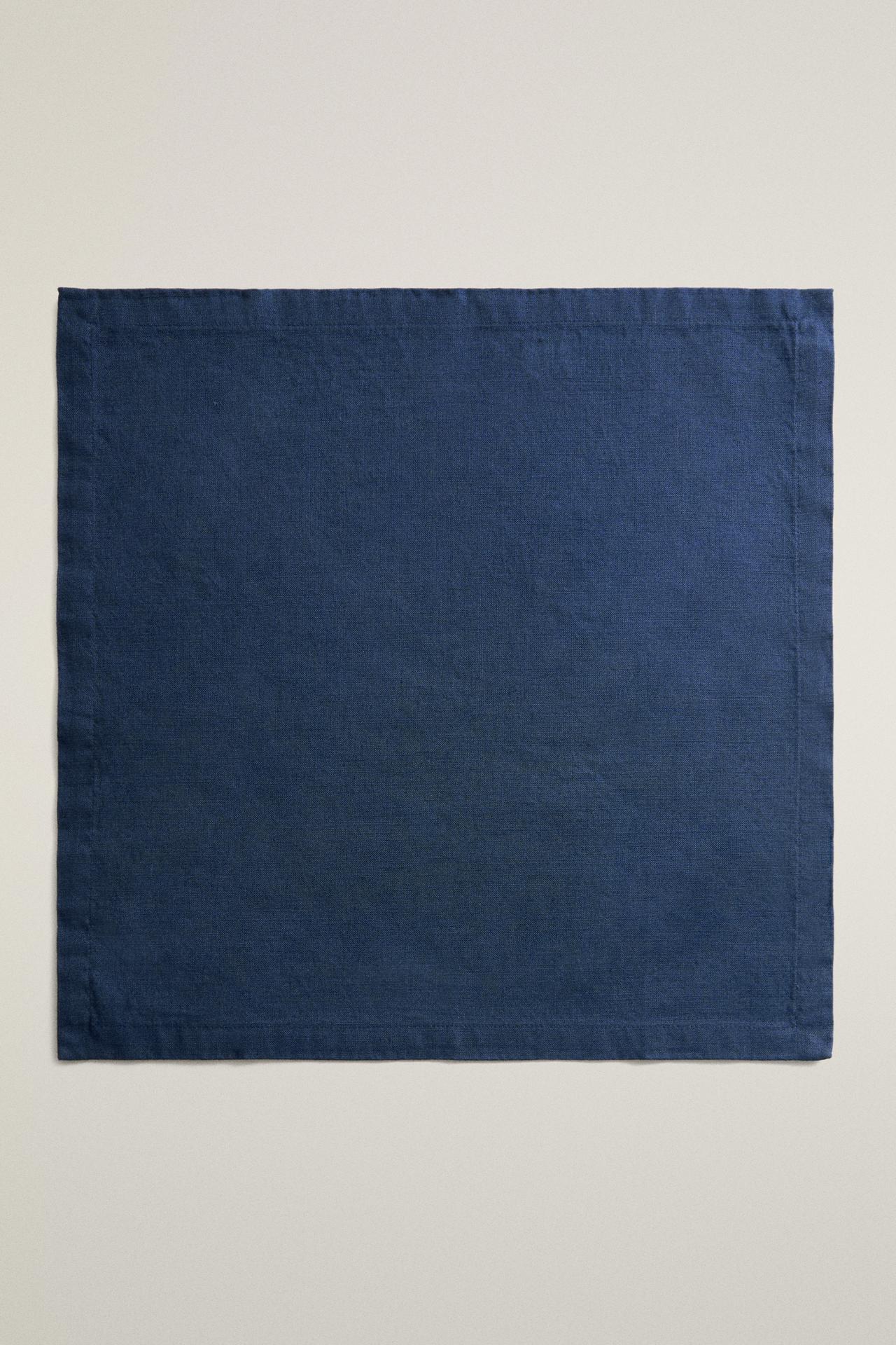 FADED LINEN NAPKIN PACK — Blue