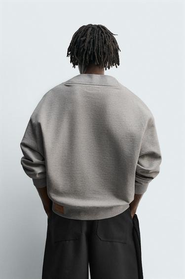 SWEAT RELAXED FIT - Gris chiné de Zara - Image 2