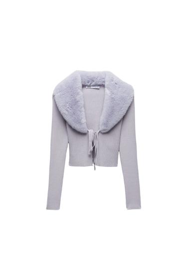 CHAQUETA PUNTO COMBINADA EFECTO PELO
