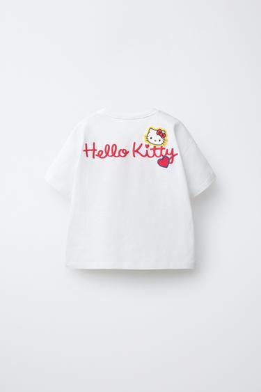 T-SHIRT CŒUR À CARREAUX VICHY HELLO KITTY © SANRIO - Écru de Zara - Image 1