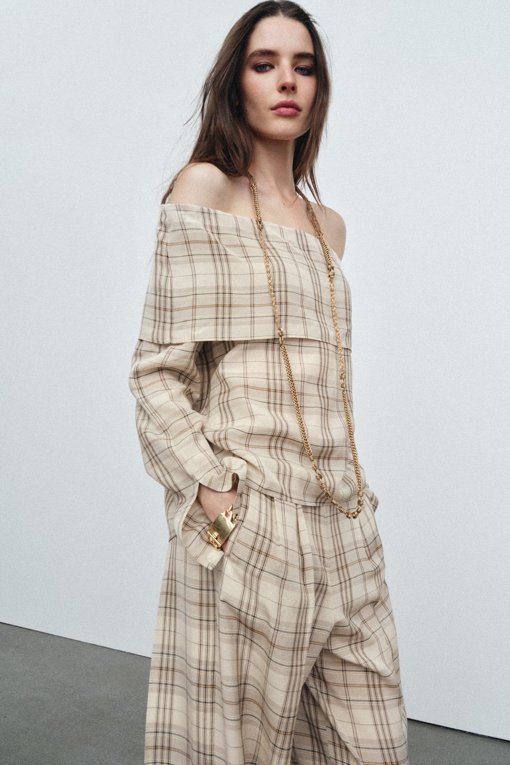 ZW COLLECTION PLAID TOP