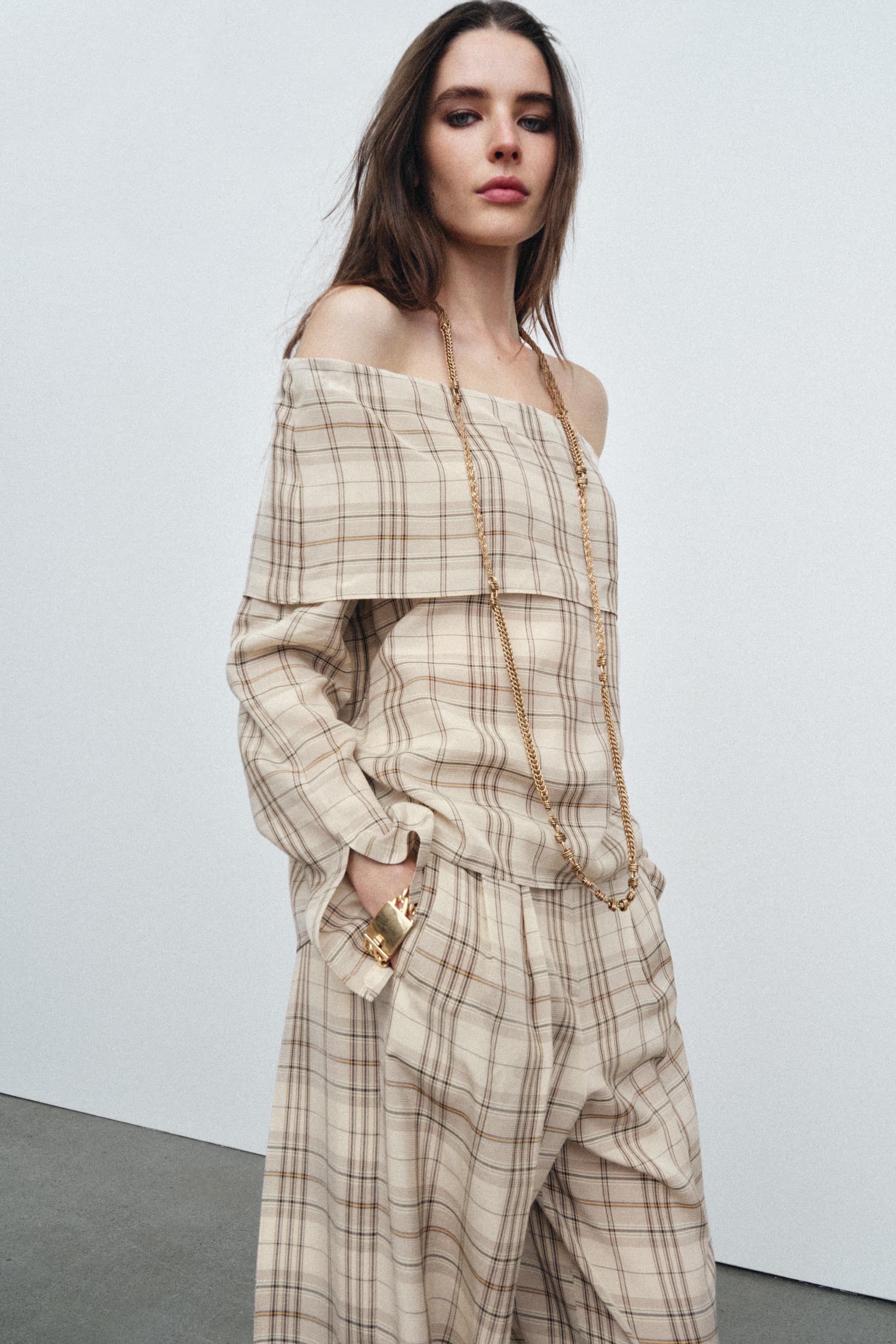ZW COLLECTION PLAID TOP