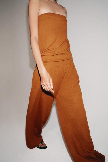 RUSTIC BANDEAU TOP - Ochre by Zara - Image 3
