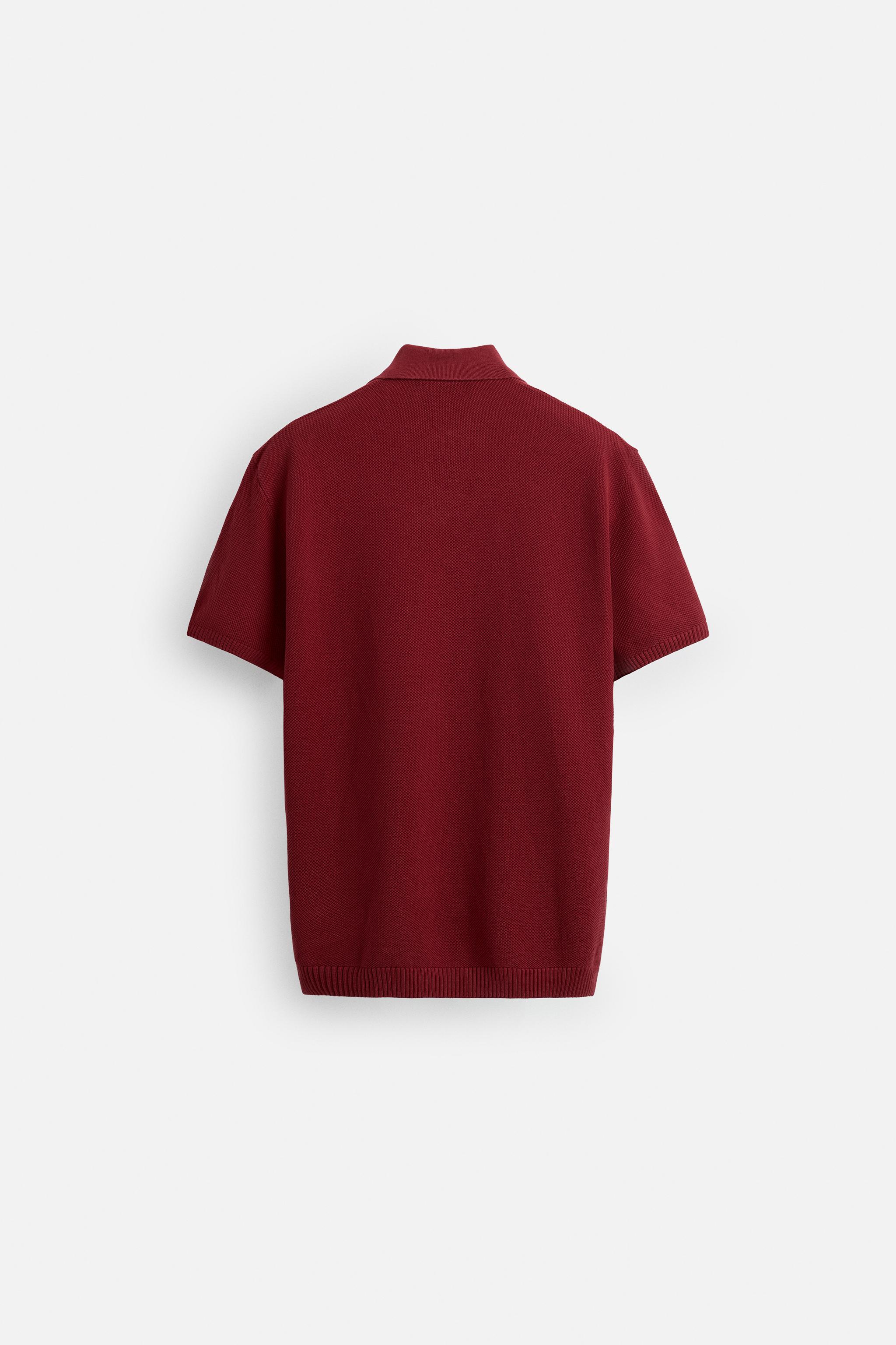 TEXTURED KNIT POLO