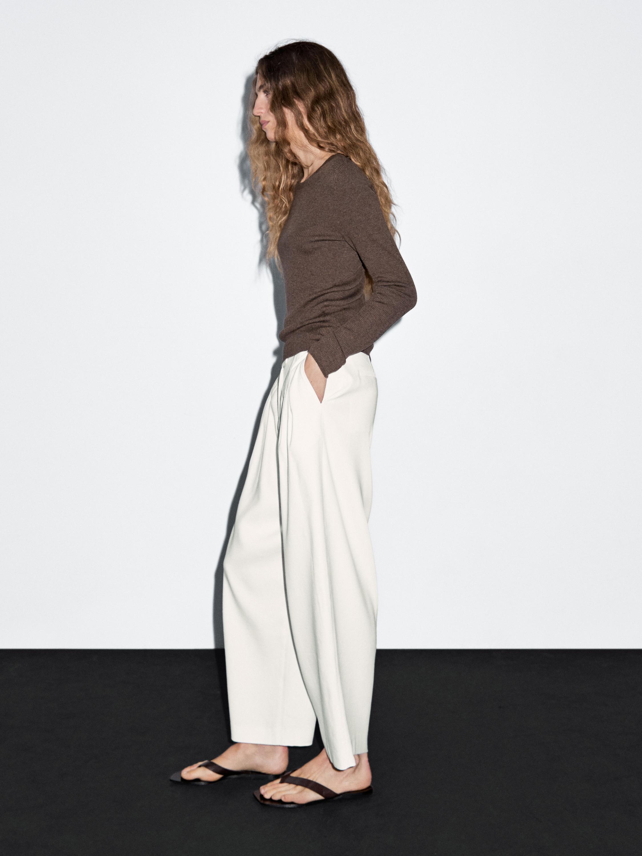 Jupe-culotte à pinces