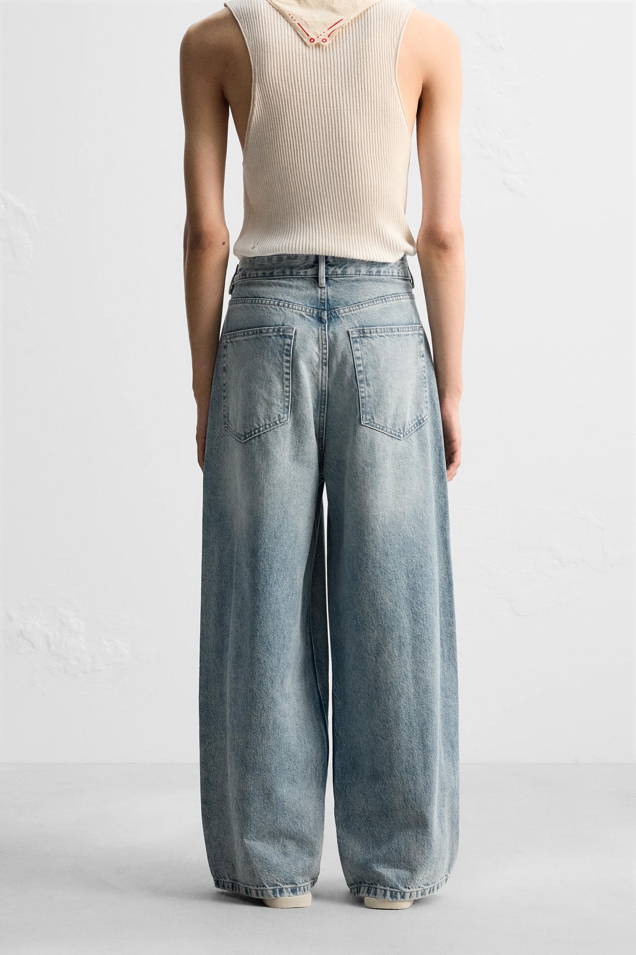 ZARA スーパーバギーフィットジーンズ 34 ZARA スーパーバギーフィットジーンズ - メルカリ