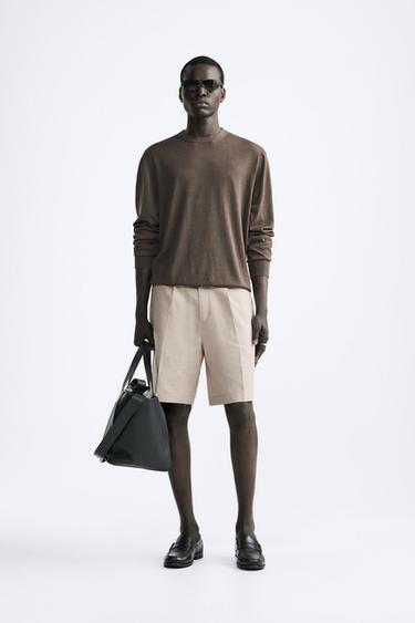 BERMUDA COTON ET LIN - Sable de Zara - Image 0