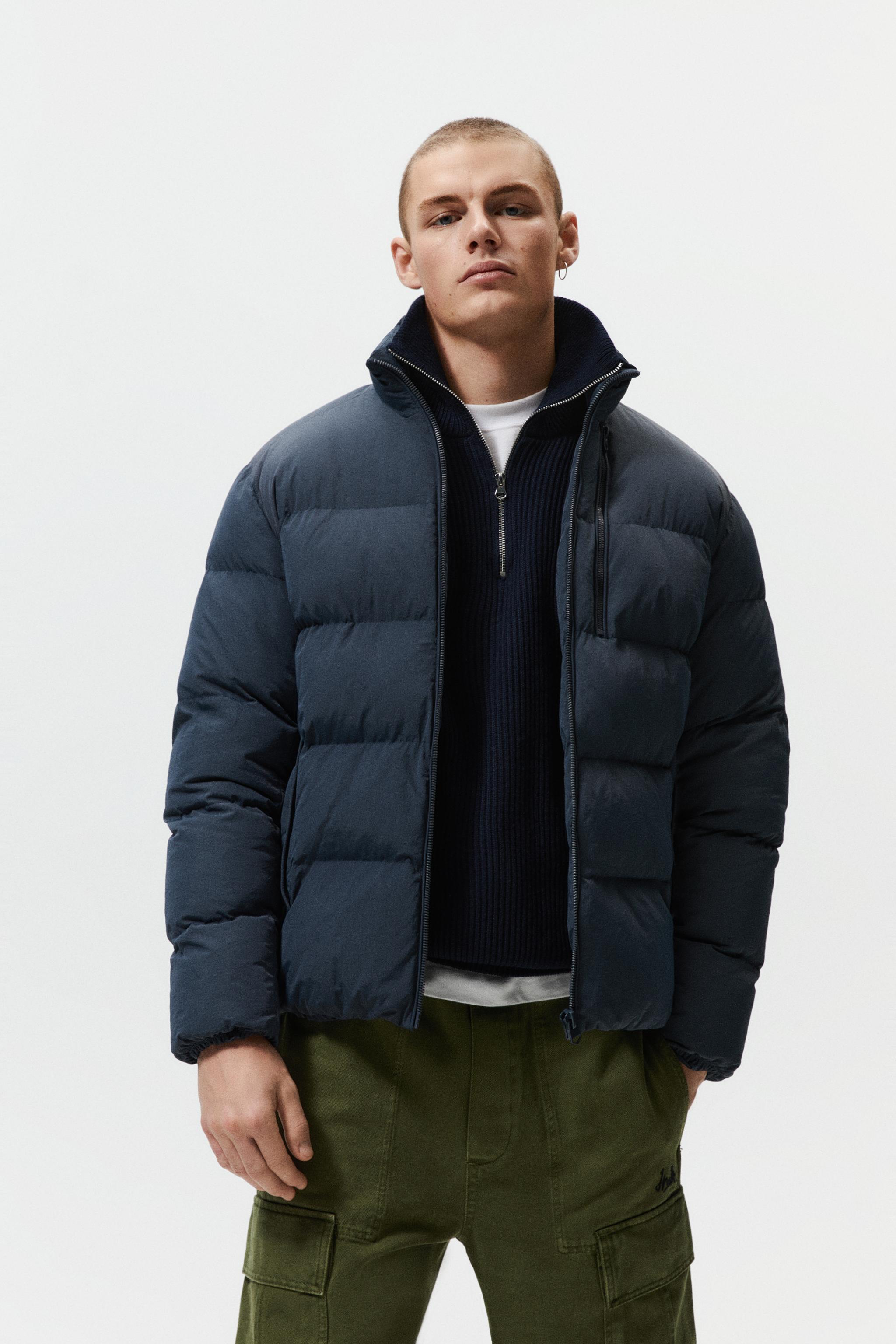 BASIC PUFFER JACKET - Blue | ZARA United States