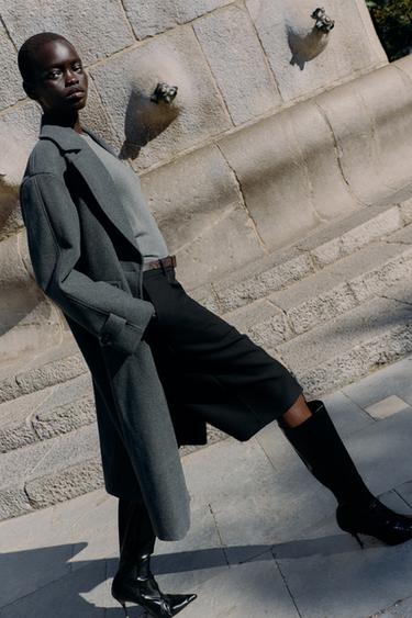 LONG BERMUDA SHORTS WITH BELT - Black by Zara