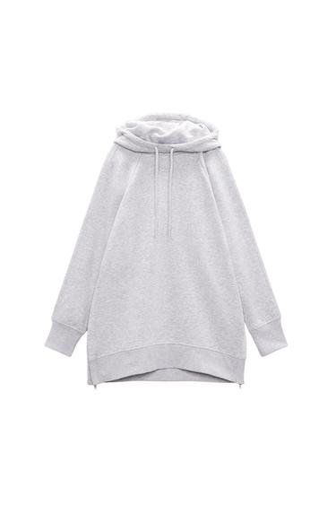 OVERSIZED ZIPPED SWEATSHIRT