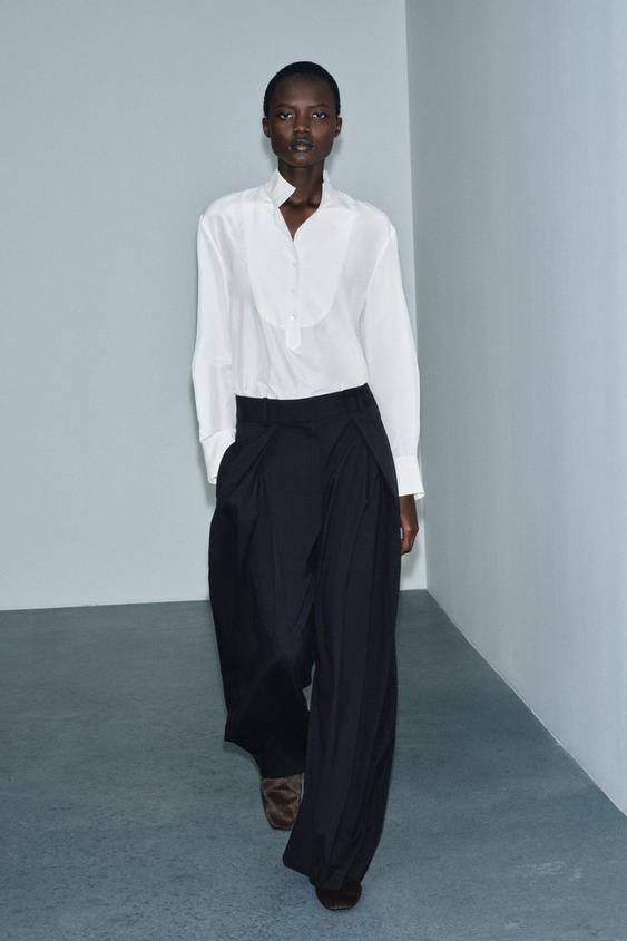 ZW COLLECTION WIDE LEG PLEATED PANTS