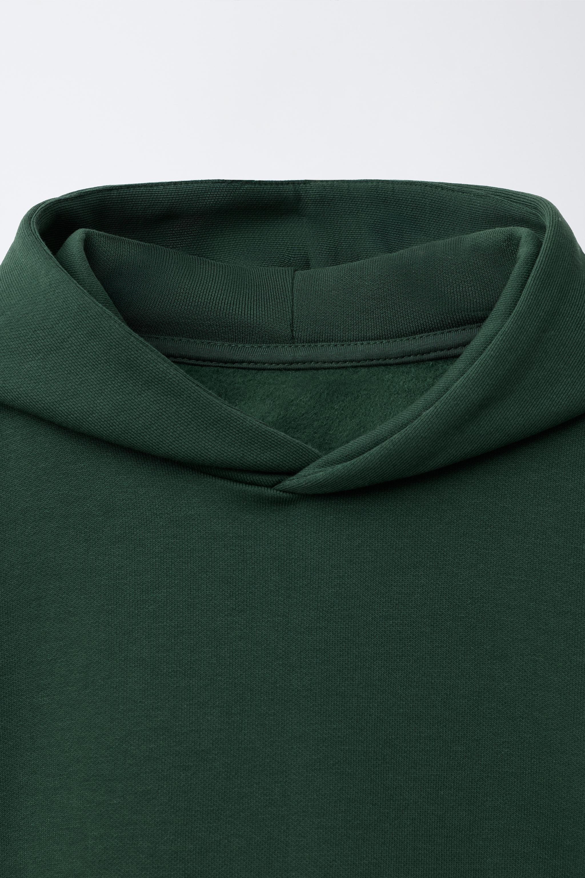 BASIC HOODIE - Bottle green | ZARA Polska / Poland