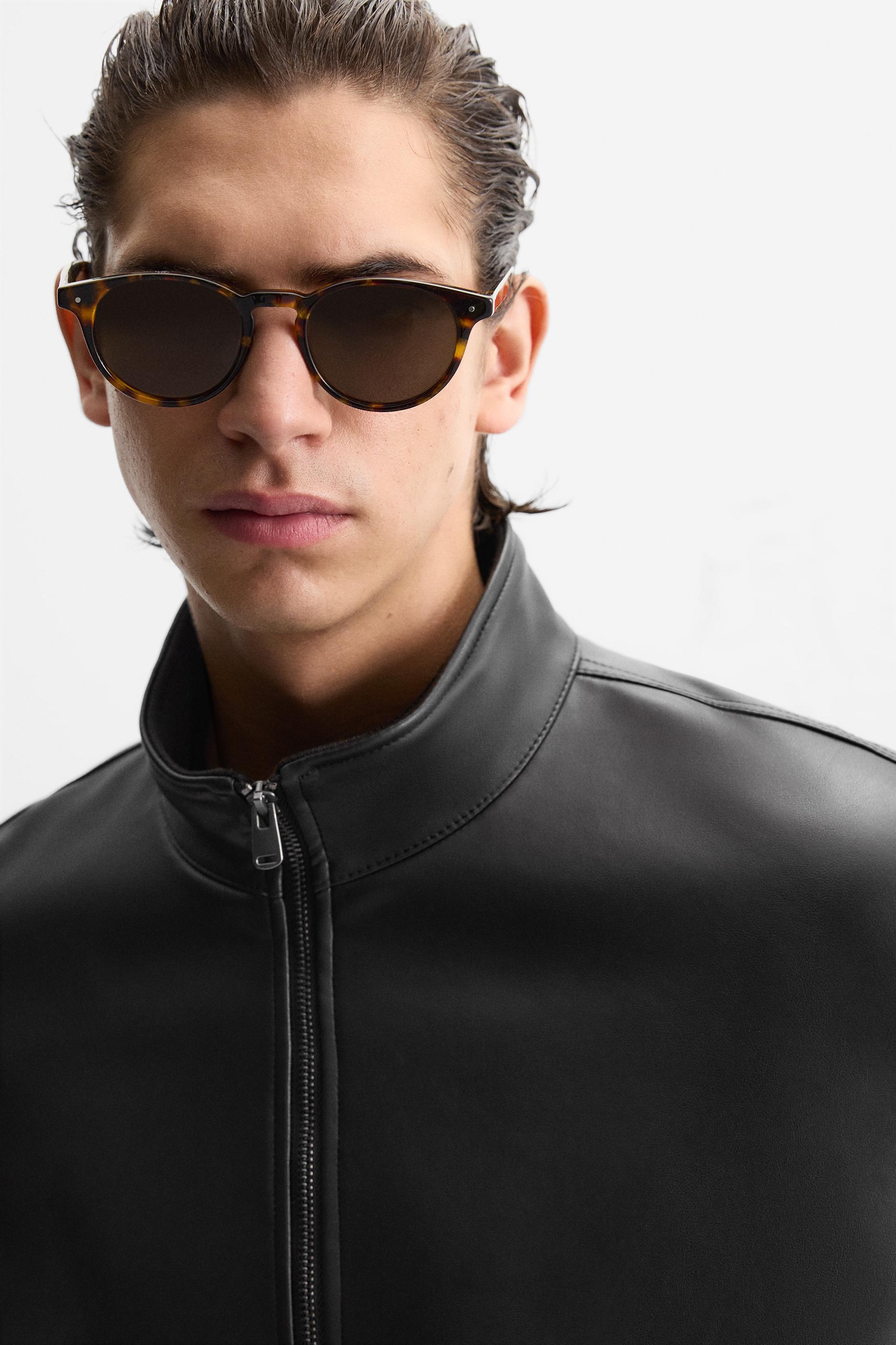 フェイクレザーボンバージャケット - ブラック | ZARA Japan / 日本
