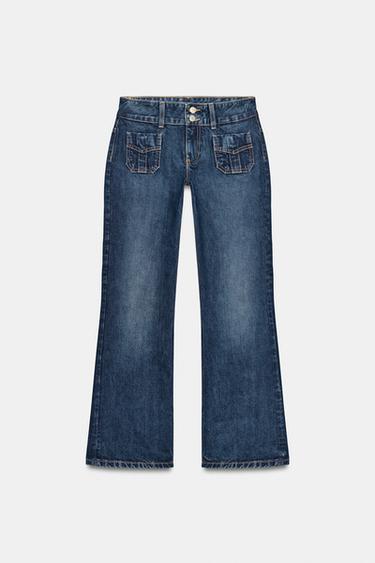 JEAN TRF TAILLE BASSE À POCHES - Bleu marine de Zara - Image 5