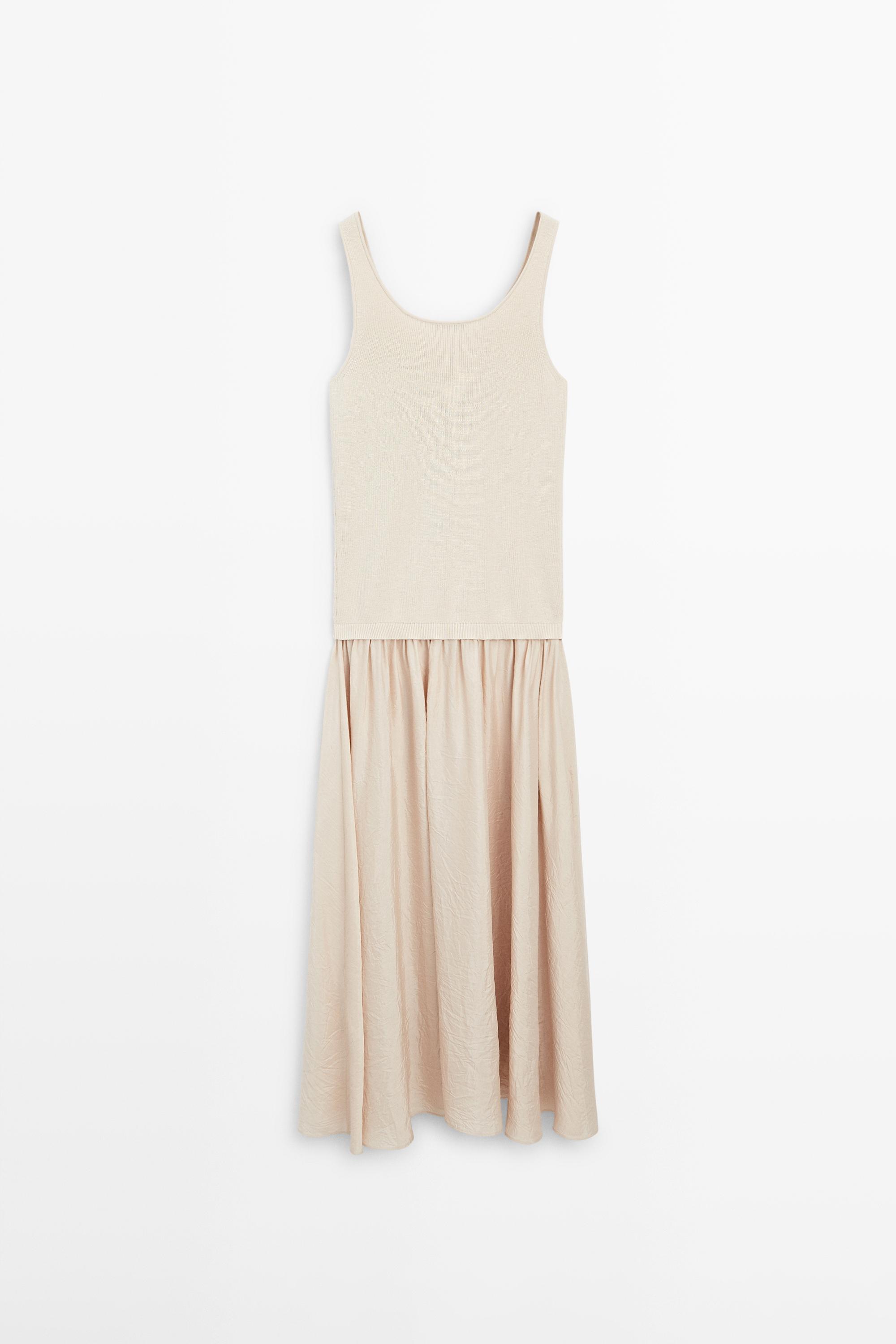 Contrast strappy dress