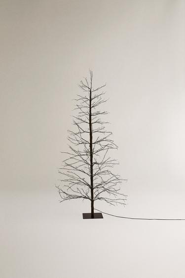 LEDライト付きクリスマスツリー（180cm）ブラウンZaraのLEDライト付きクリスマスツリー（180cm） - ブラウン 