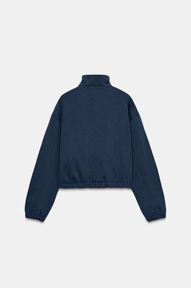 SWEAT VOLUME DENTELLE - Bleu marine de Zara - Image 5