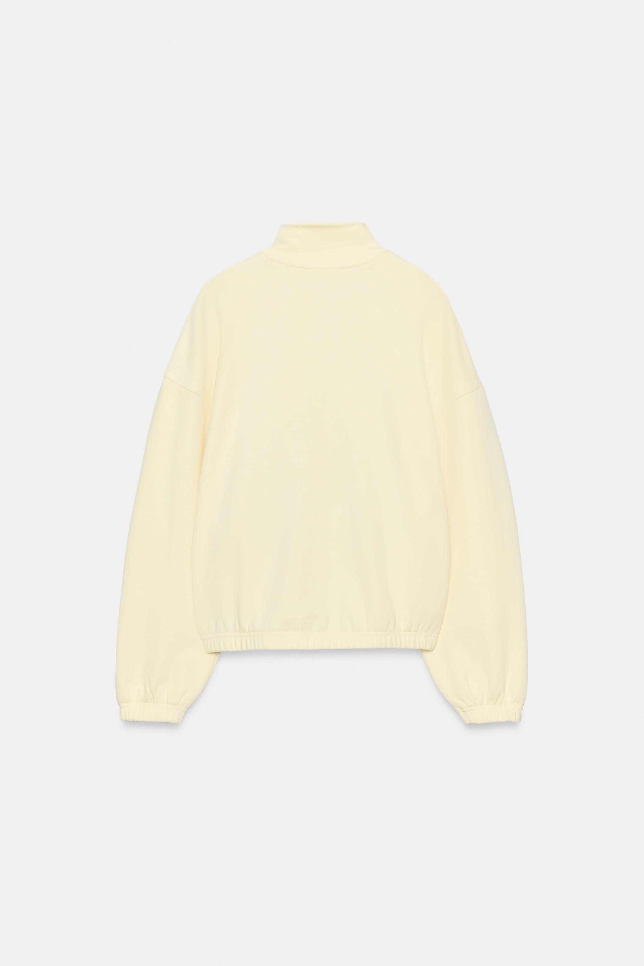Zara METAL FERMUARLI SWEATSHIRT görsel 6
