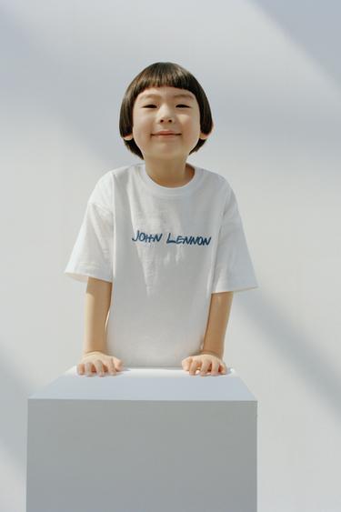 JOHN LENNON ® EMBROIDERED T-SHIRT - White by Zara - Image 5