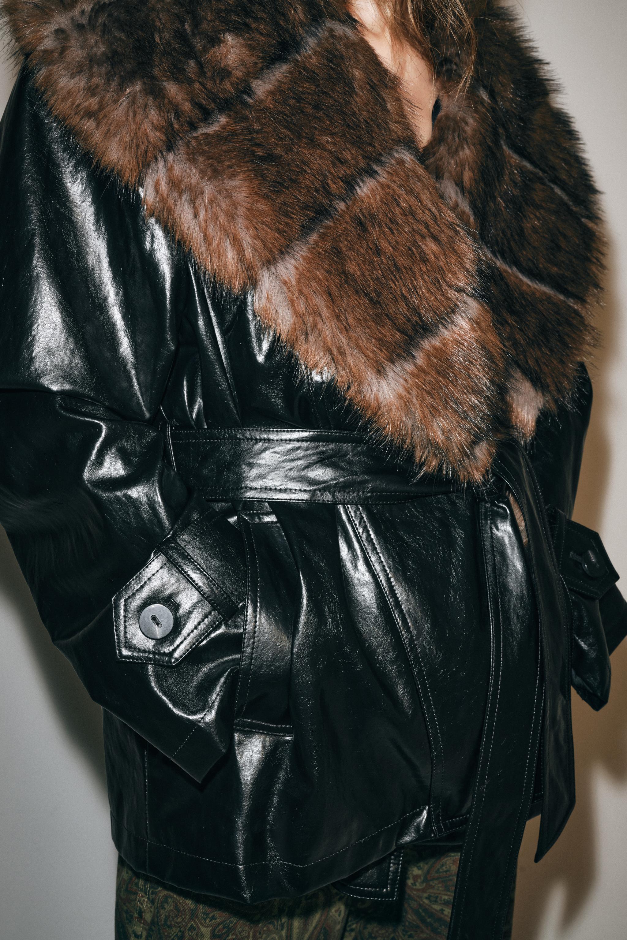 TRENCH MATIÈRE SYNTHÉTIQUE ZW COLLECTION