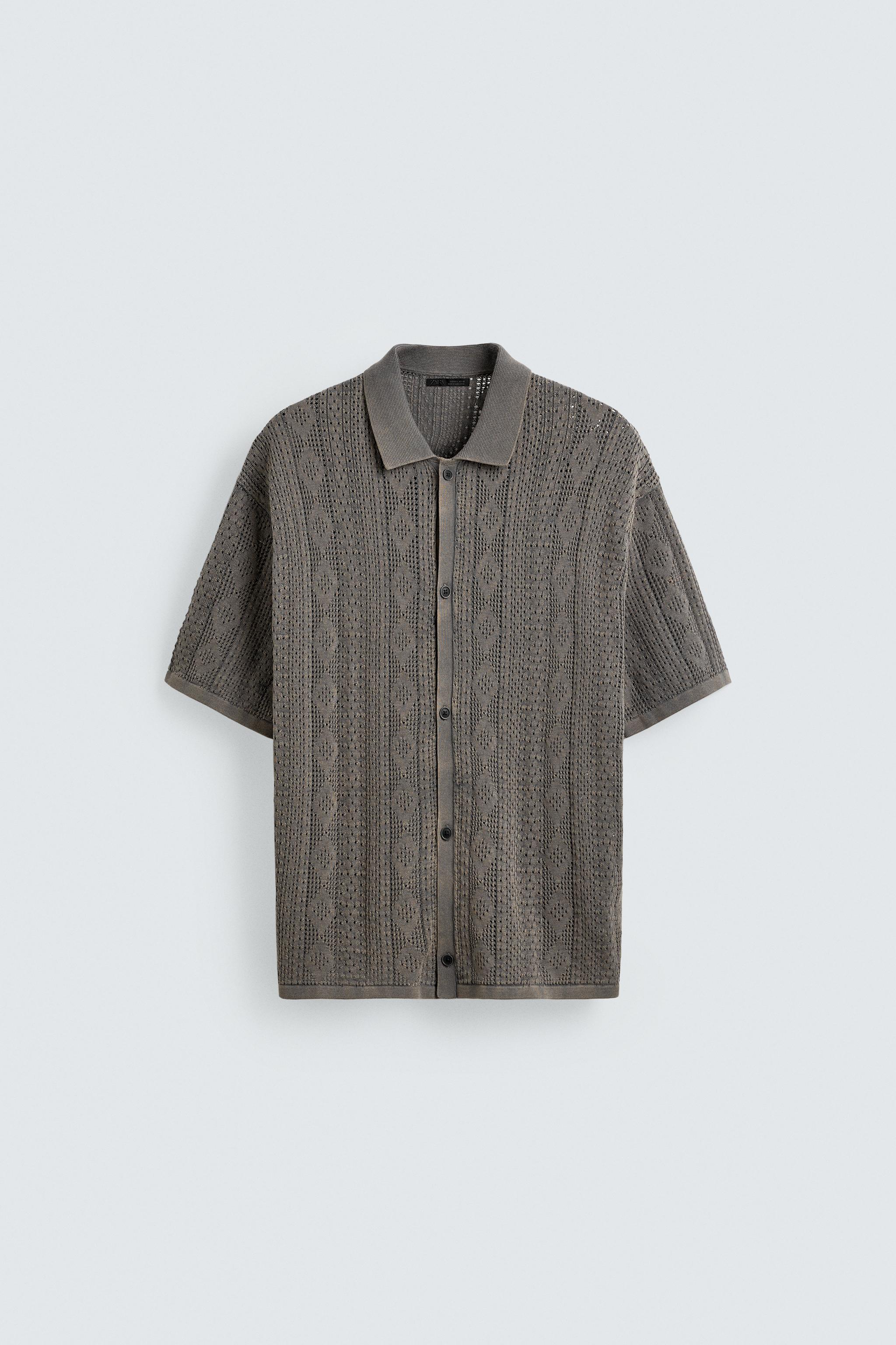 JACQUARD KNIT SHIRT