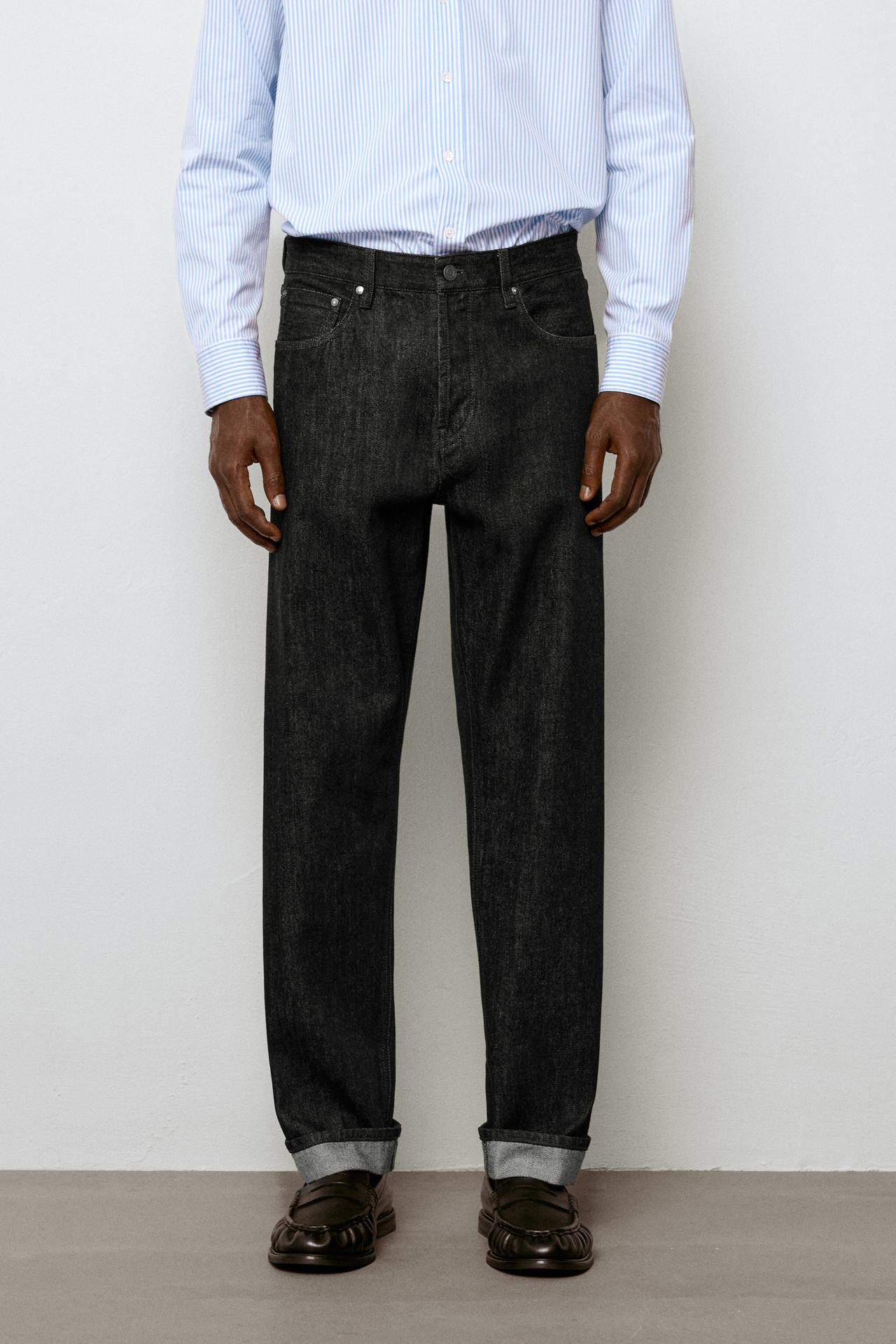 Selvedge fit jeans — Black