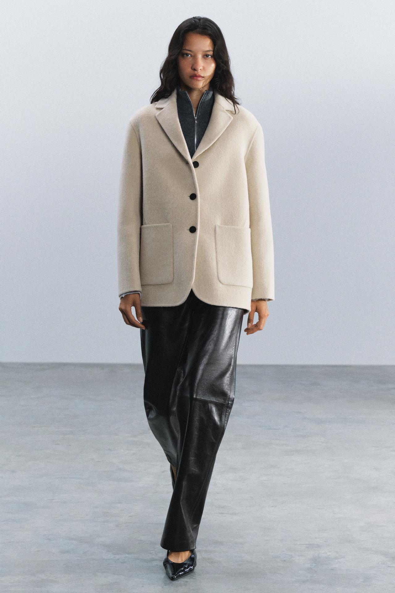 ZW COLLECTION SHORT WOOL BLEND COAT