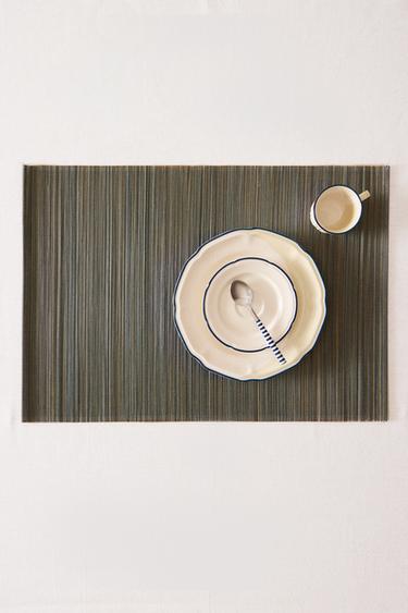 BAMBOO PLACEMAT (PACK OF 2) - Grey marl by Zara