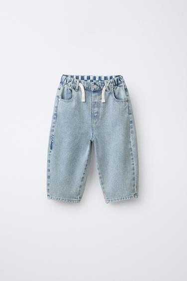 JEANS BALLON OVERDYE - Bleu clair de Zara