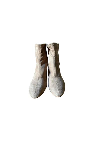 FAUX SUEDE ANKLE BOOTS