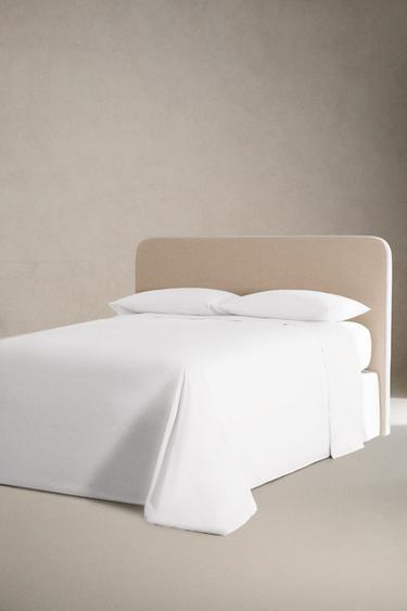 PERCALE DUVET COVER (200 THREAD COUNT) - White by Zara - Image 1